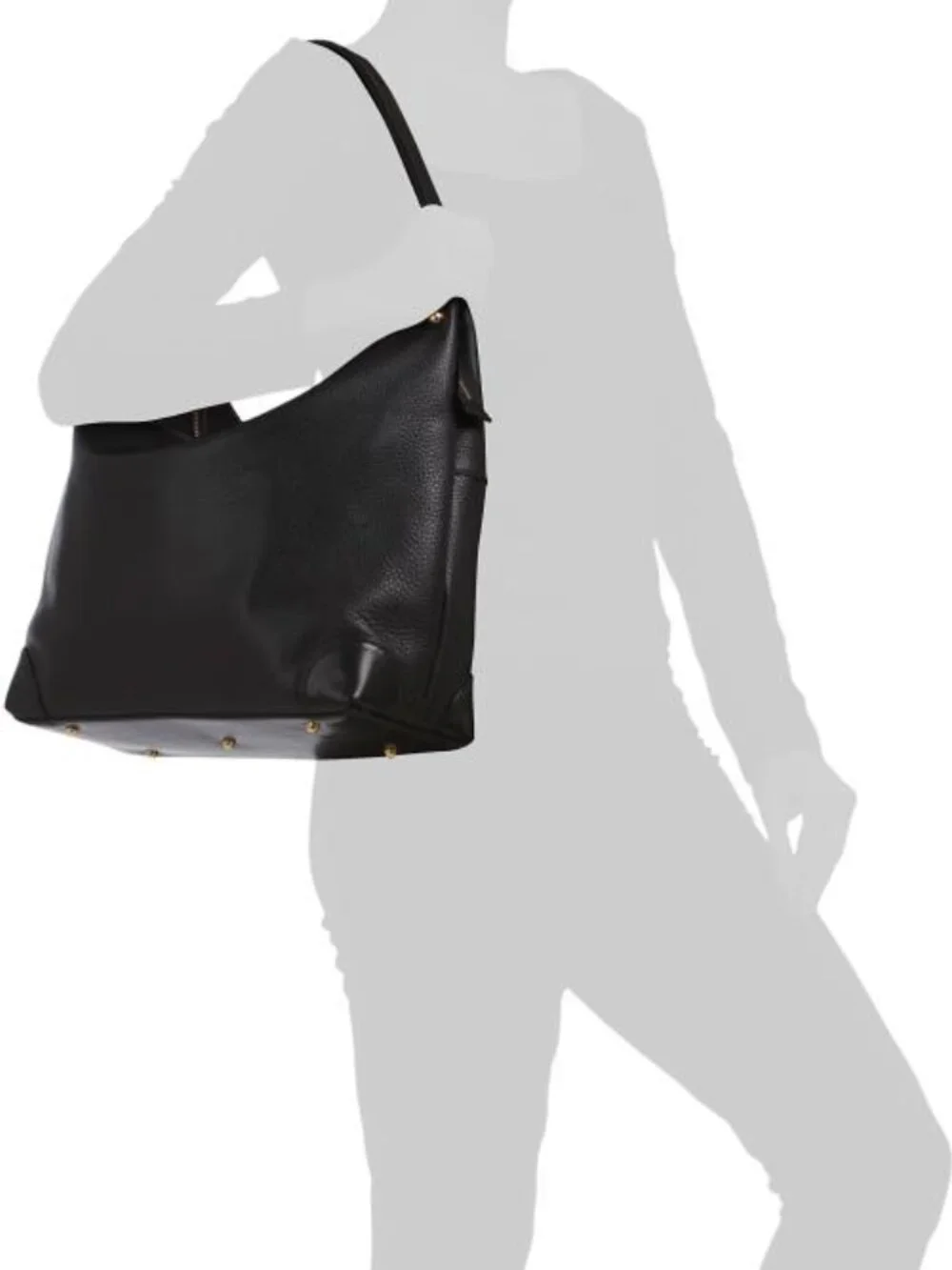 MARINO ORLANDI Made In Italy Leather Smooth Hobo